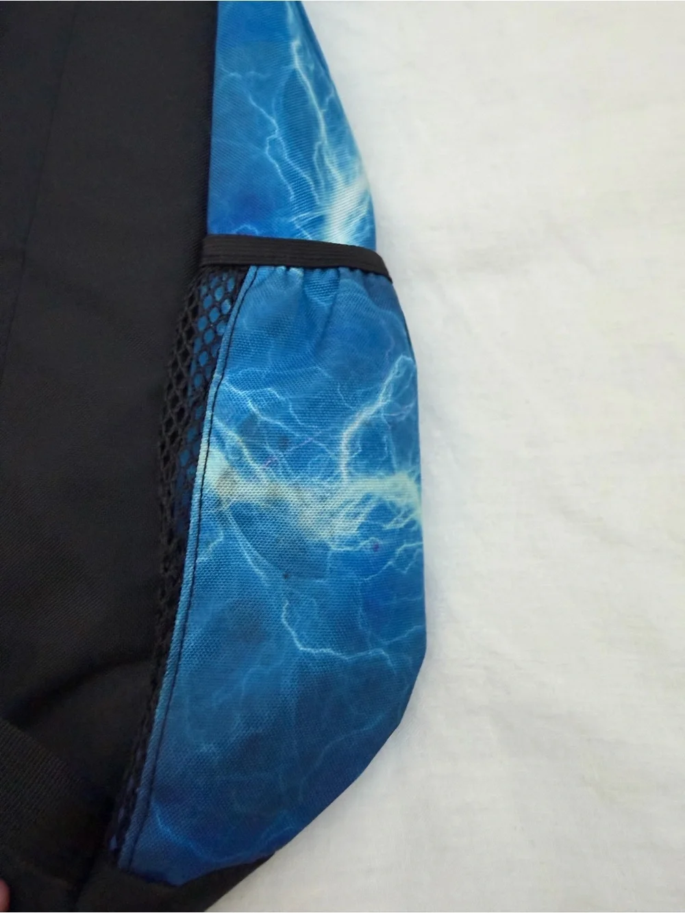 Jansport Cross Town Plus Electric Blue Lightning Print Backpack